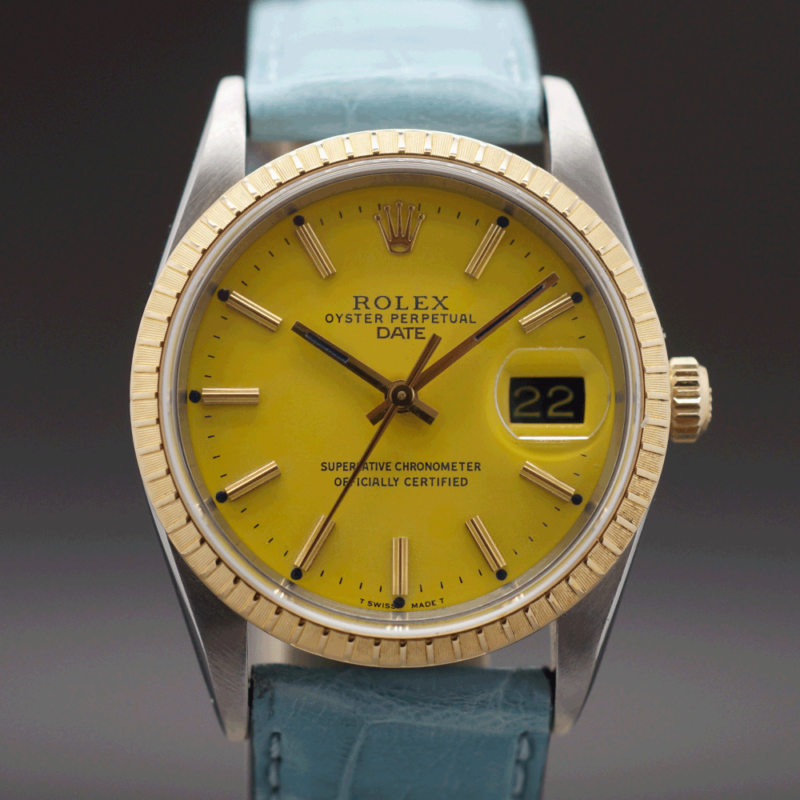 ROLEX OYSTER PERPETUAL DATE 34 EDITION CURACAO 15233 UD 127118